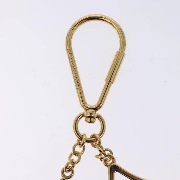 LOUIS VUITTON Porte Cles Puzzle Charm metal Gold M65218 LV Auth 131845 - Picture 9 of 10